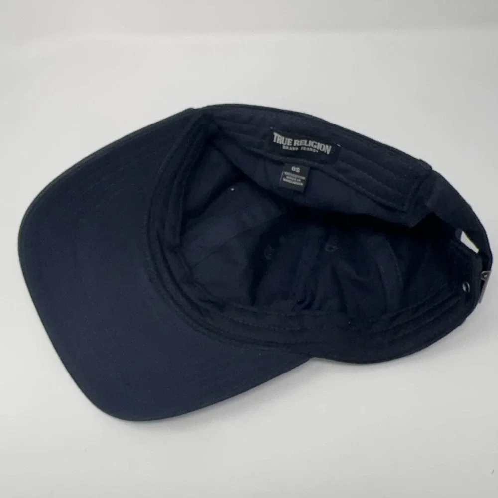 True Religion Baseball Cap Mens Strapback Hat Horseshoe Logo Adjustable One Size